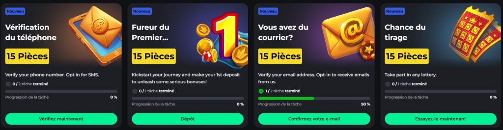 missions bonus casino
